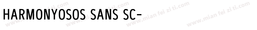 harmonyosos sans sc字体转换